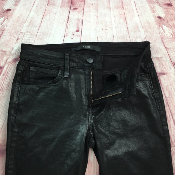 💙Joe’s Jeans Coated Black Skinny Ankle Jean Size 26x27 - Picture 5 of 13